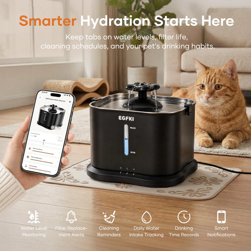 EGFKI 3.6L Smart Pet Water Fountain